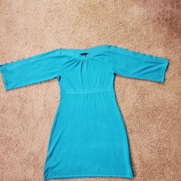 Blue Knit Dress - Picture 1 of 4